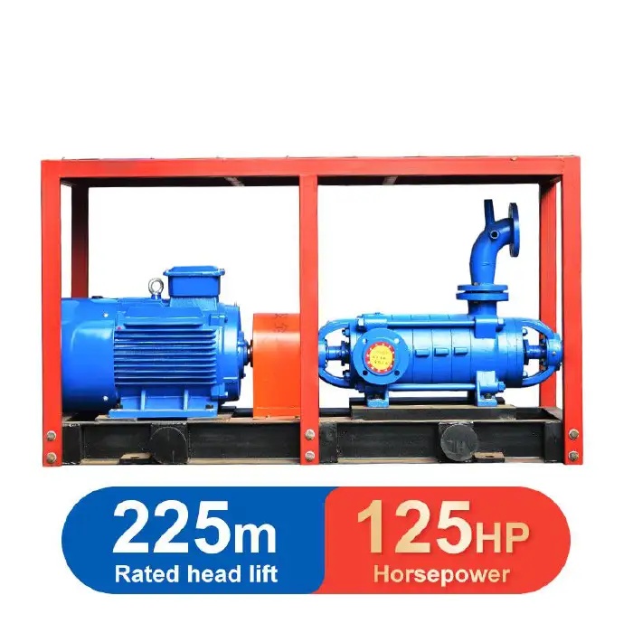 WATER PUMP WITH ENGINE(ELECTRIC MOTOR) AND FRAME-D85-45X5