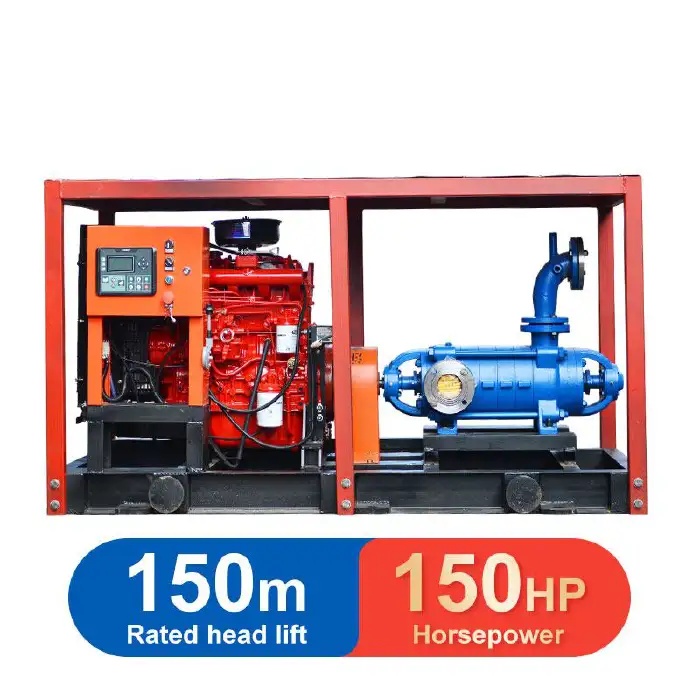 WATER PUMP WITH ENGINE AND FRAME-D155-30X5