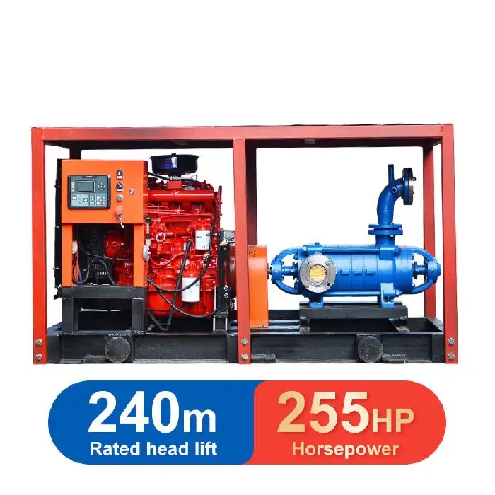 WATER PUMP WITH ENGINE AND FRAME-D155-30X8