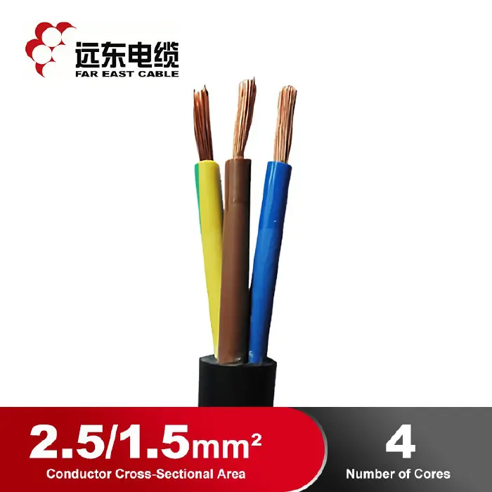 RUBBRER CABLE-YZ-300/500 3*2.5+1*1.5
