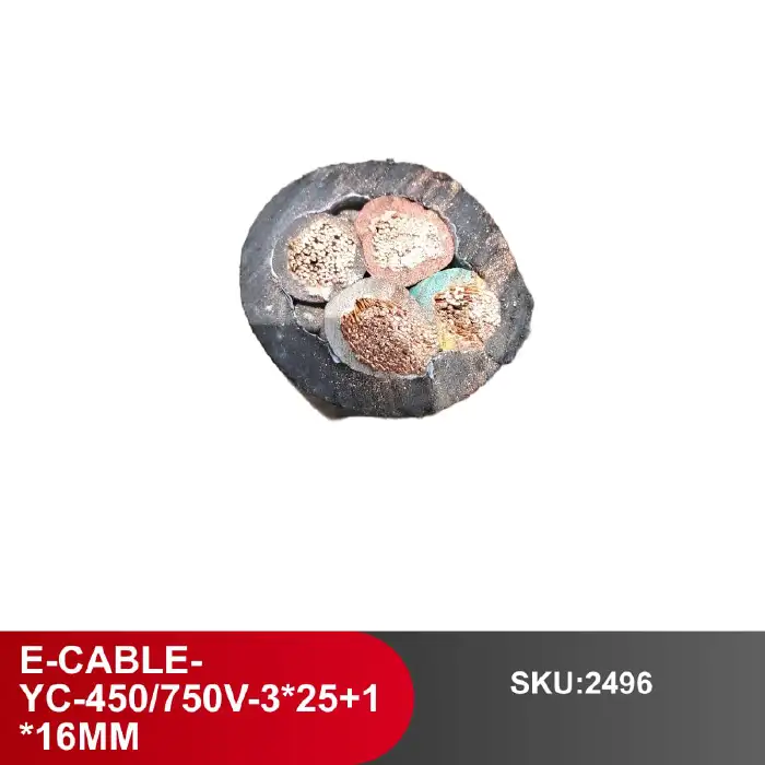 [2496] RUBBRER CABLE-YC 450/750V 3X25+1X16